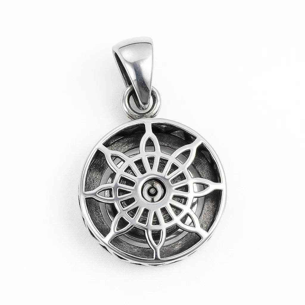 The 925 Sterling Silver Crown of the Afterlife Pendant (Rotating Skull, Limited Edition, Single Piece, Without Chain) - Celestora - India - - - Pendants for Men, Boys, Gift for Men, Brother, Boyfriend, Husband