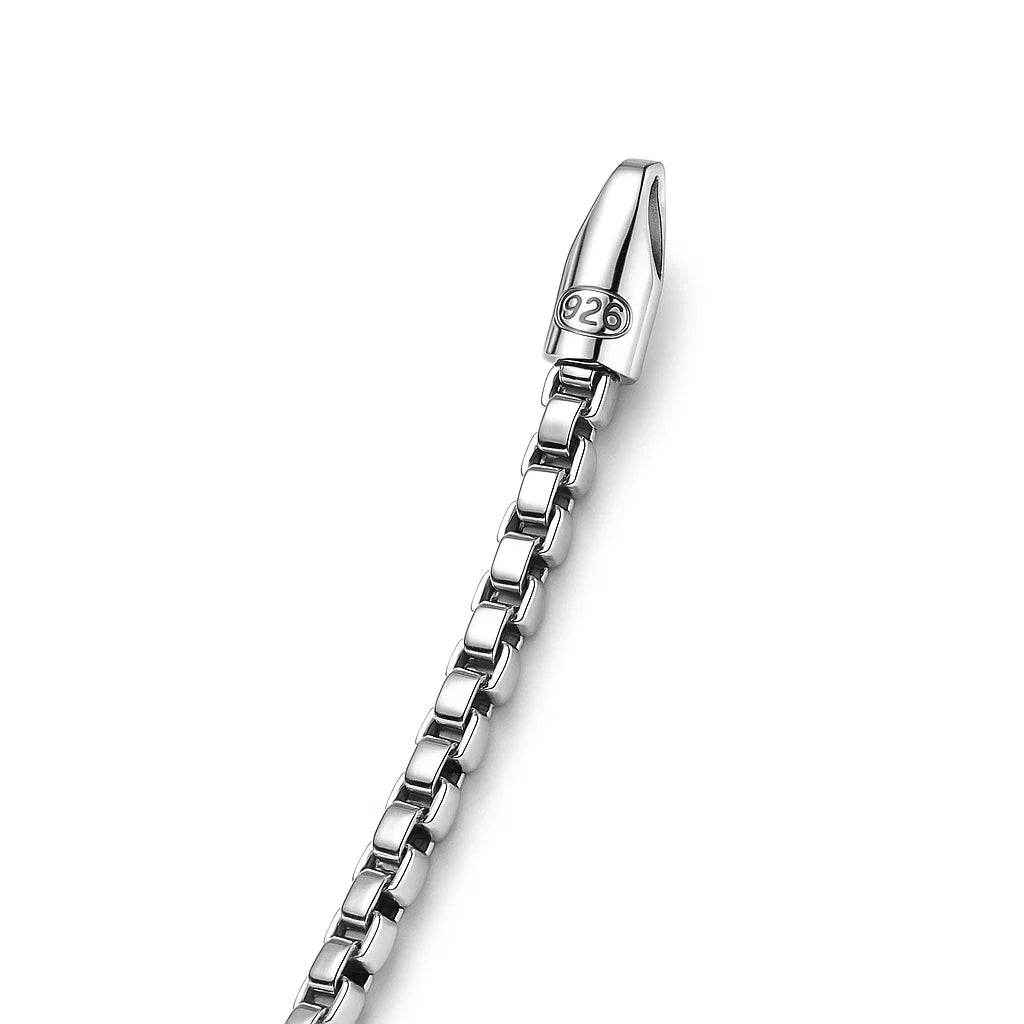 The 925 Sterling Silver Emperor Box Chain - Celestora - India - 20 inches - - Chains for Men, Boys, Gift for Men, Brother, Boyfriend, Husband