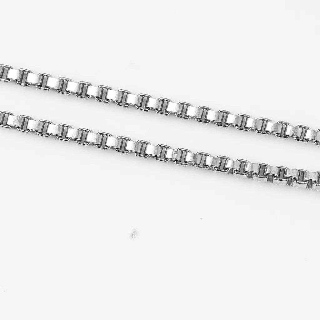 The 925 Sterling Silver Emperor Box Chain - Celestora - India - 20 inches - - Chains for Men, Boys, Gift for Men, Brother, Boyfriend, Husband