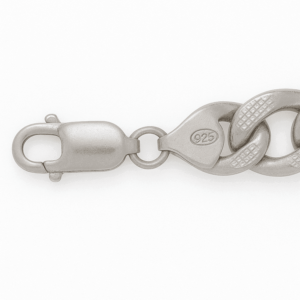 The 925 Silver Textured Figaro Bracelet - Celestora - India - - - Bracelet for Men, Boys, Gift for Men, Brother, Boyfriend, Husband