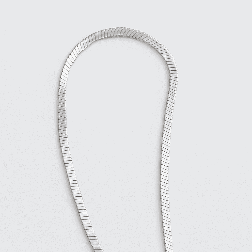 The 925 Sterling Silver Viper Chain | Herringbone Design - Celestora - India - 20 inches | 1.4 mm | 8.1 g - - Chains for Men, Boys, Gift for Men, Brother, Boyfriend, Husband